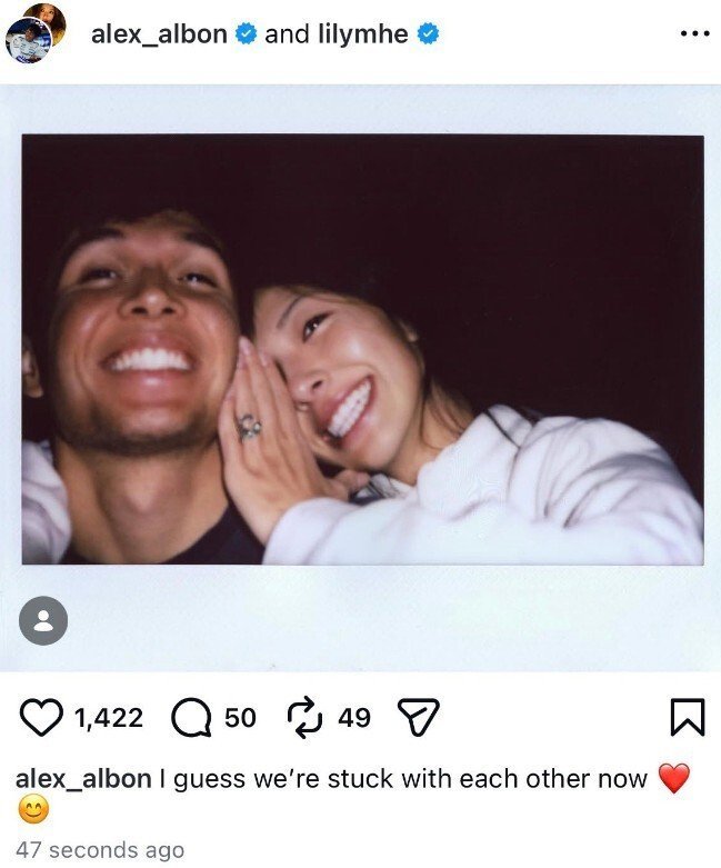 华体会平台入口-恭喜！中国美女高尔夫球手官宣订婚，未婚夫为泰国著名F1车手|何沐妮|阿尔本|威廉姆斯车队|亚历山大·阿尔本|阿马里·威廉姆斯_新浪体育_新浪新闻